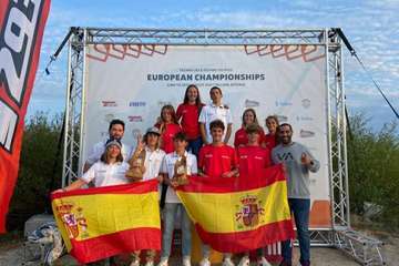  La teldense Enrichetta Bettini, en el Campeonato de Europa 293/TA.